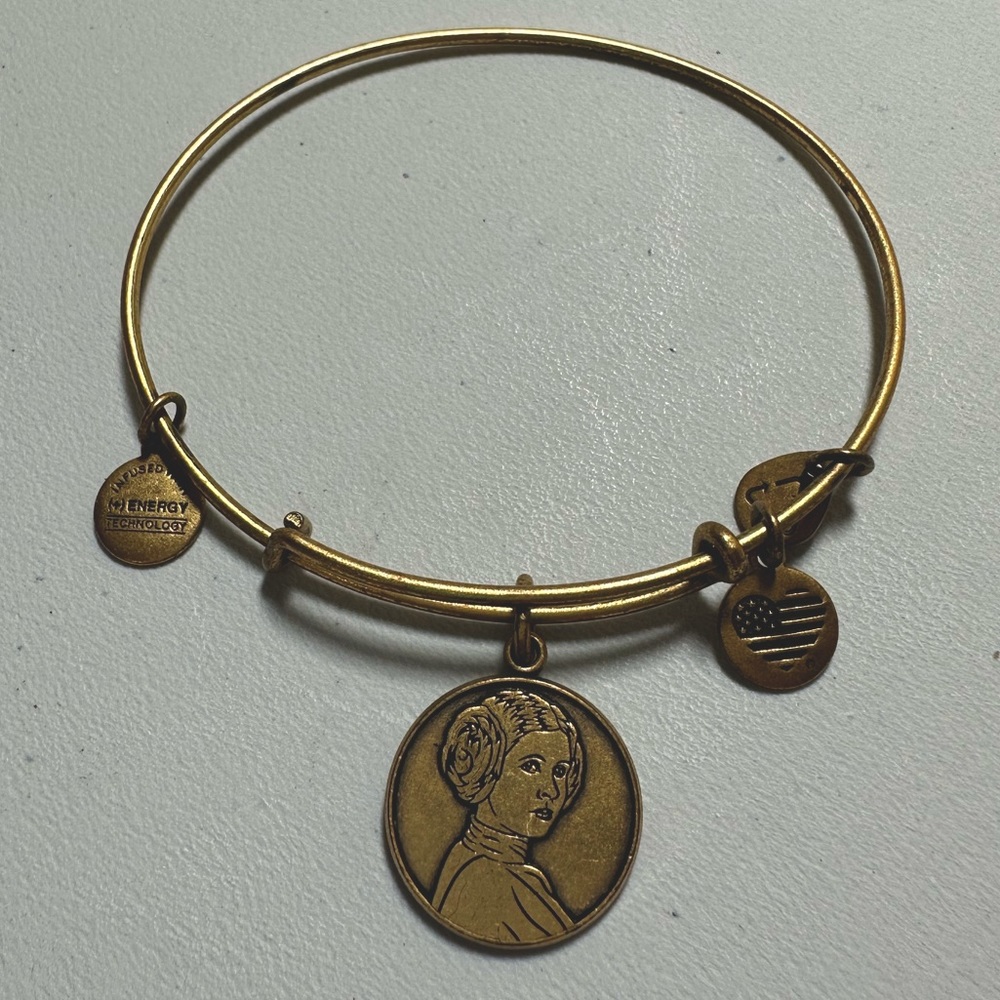 Disney/ Star Wars Princess Leia Alex and Ani Gold Bracelet - Picture 2 of 3